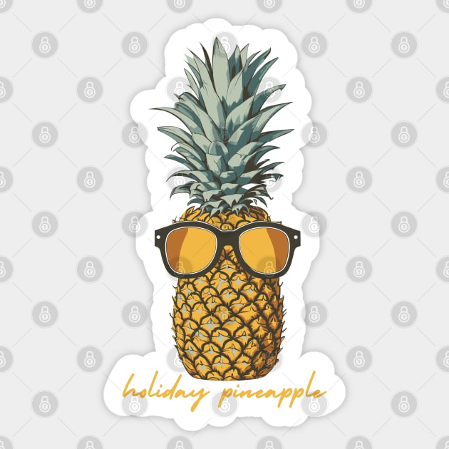 holiday pineapple Sticker by NONGENGZ